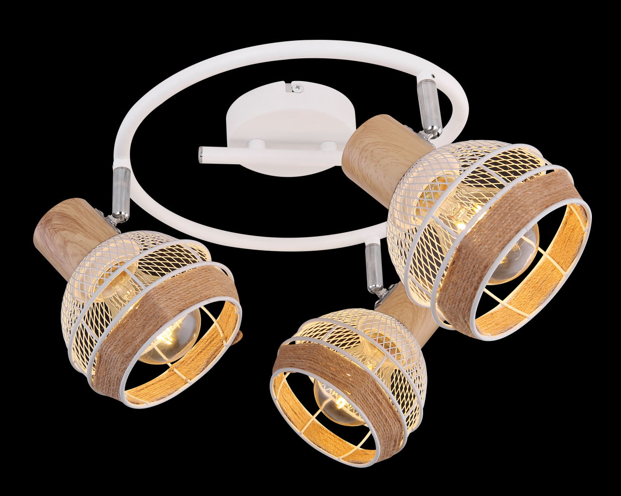 Globo Lighting - WIDY - Strahler Metall weiß, 3x E27