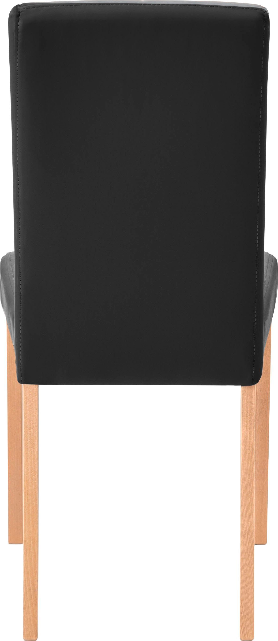 Home affaire 4-Fußstuhl Sofi (Set, 2 St), Gestell Buche Massivholz lackiert