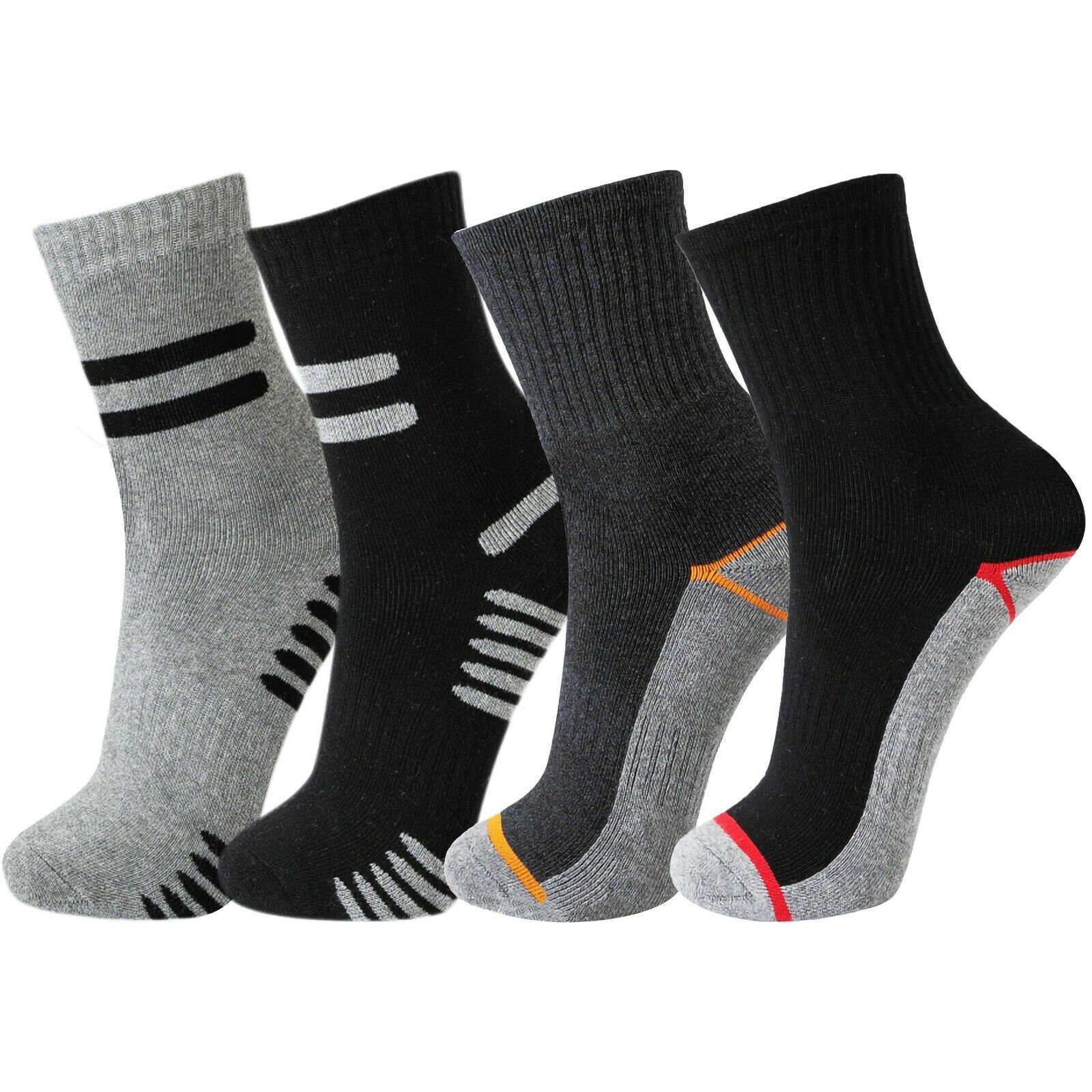 TEXEMP Thermosocken 6 bis 24 Paar Thermo Socken Herren & Damen Baumwolle Warme Wintersocken Strümpfe Skisocken Dicke Arbeitssocken (Packung, 6-Paar) Mit Innenfrottee