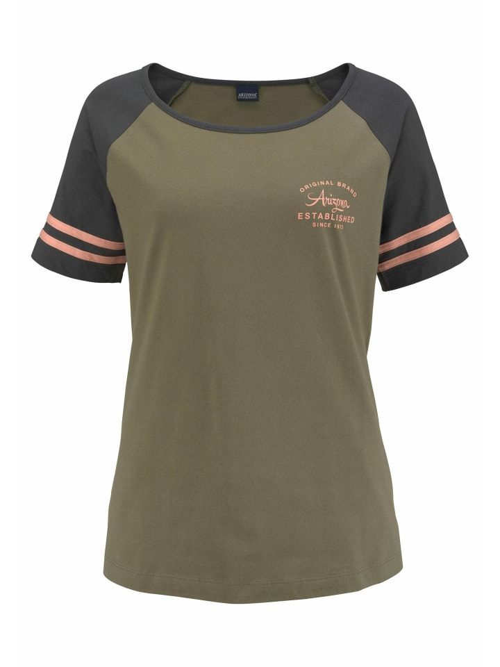 ARIZONA Shorty in grün-apricot günstig kaufen