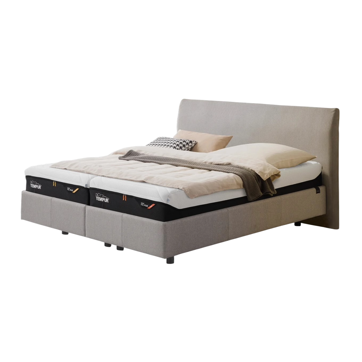 Tempur Polsterbett Classic Ash grey 180 x 200 cm