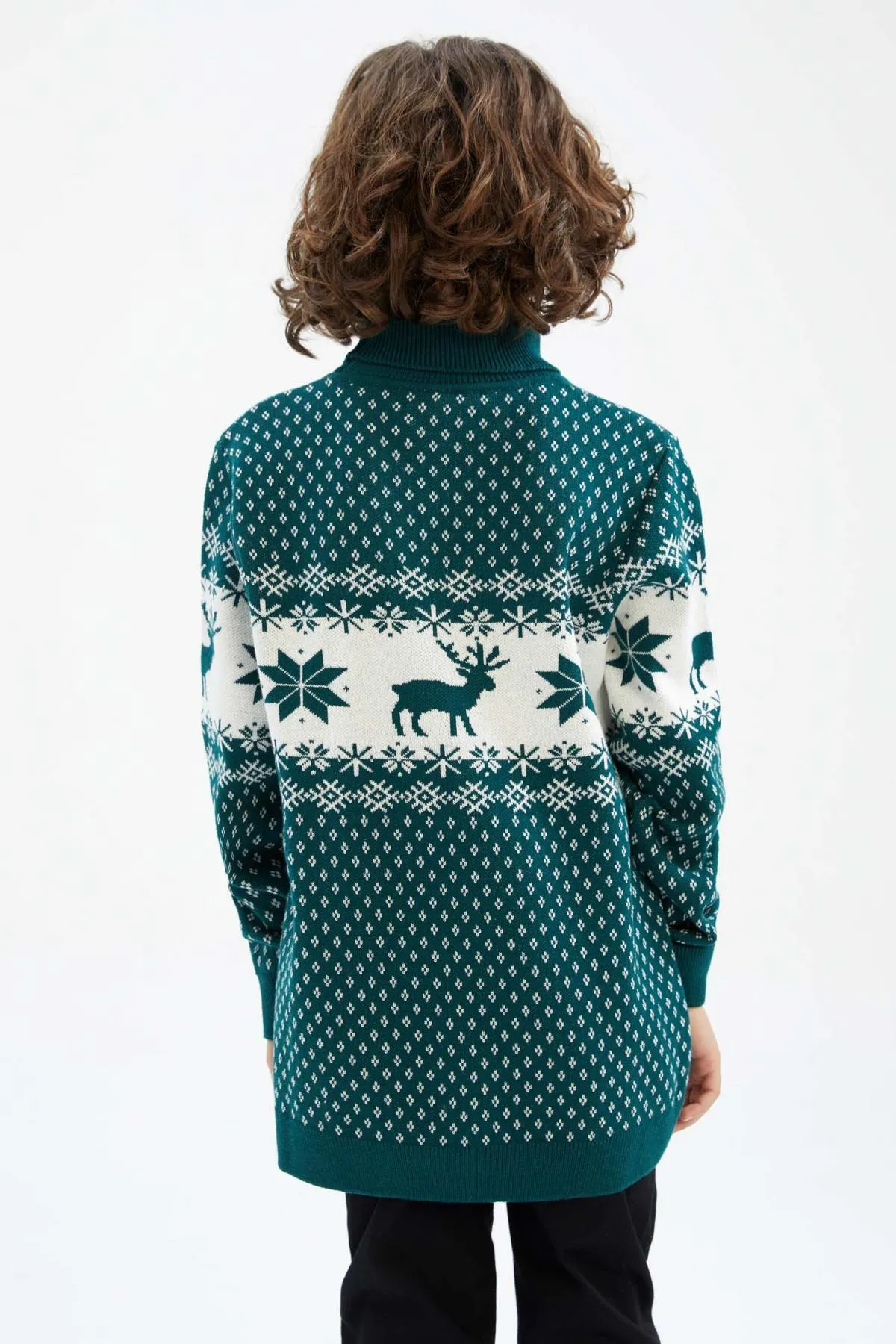 DeFacto  Rollkragenpullover mit Weihnachtsmotiv für Jungen