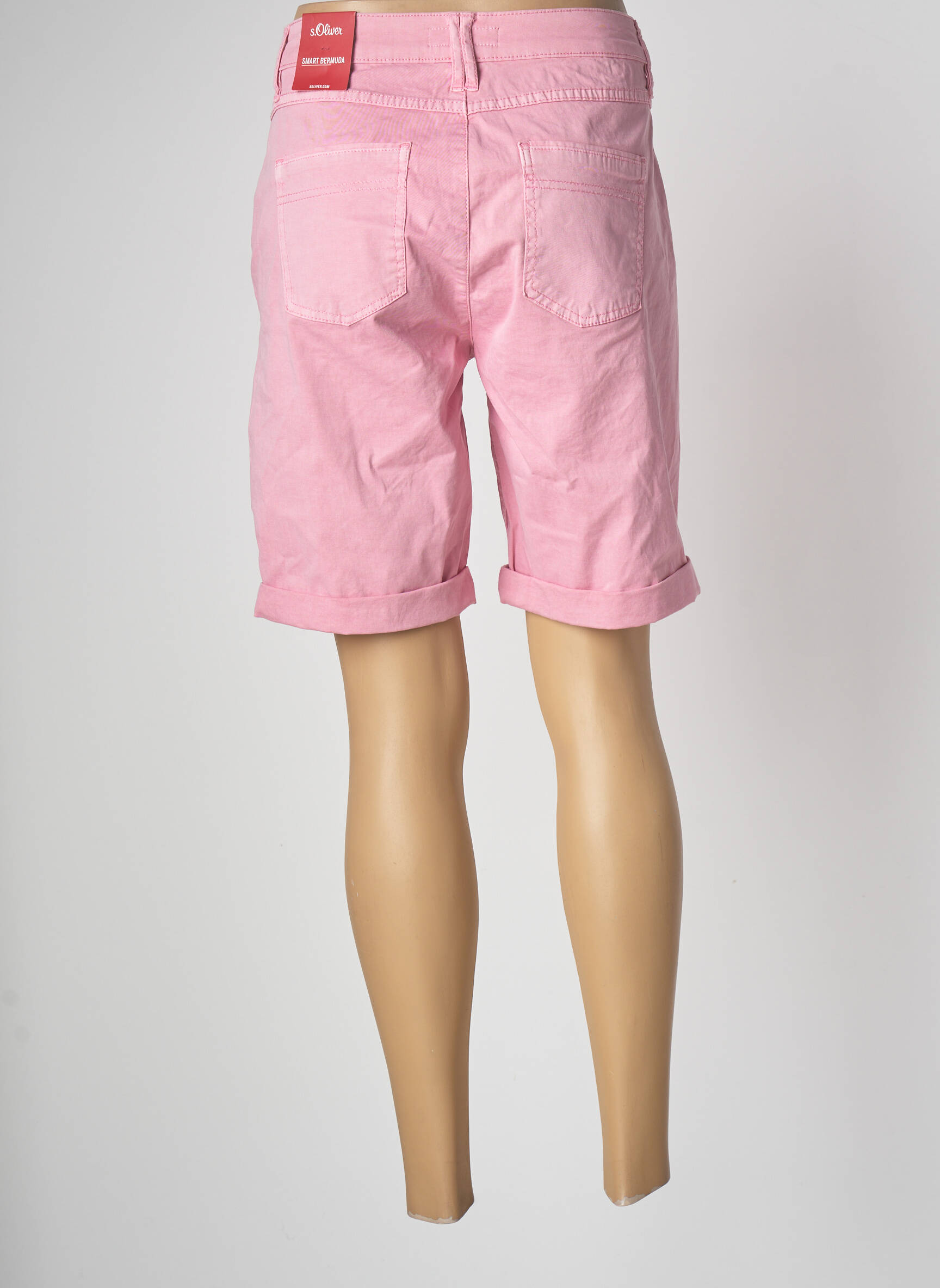 S Oliver Bermudas Femme couleur rose