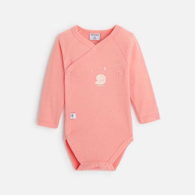 Set pyjama et body bébé fille en coton bio