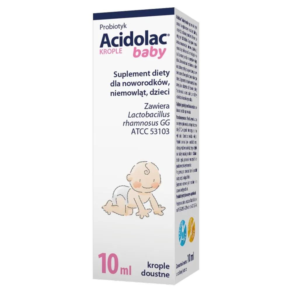 Acidolac Baby, probiotikas naujagimiams, kūdikiams ir vaikams, geriamieji lašai