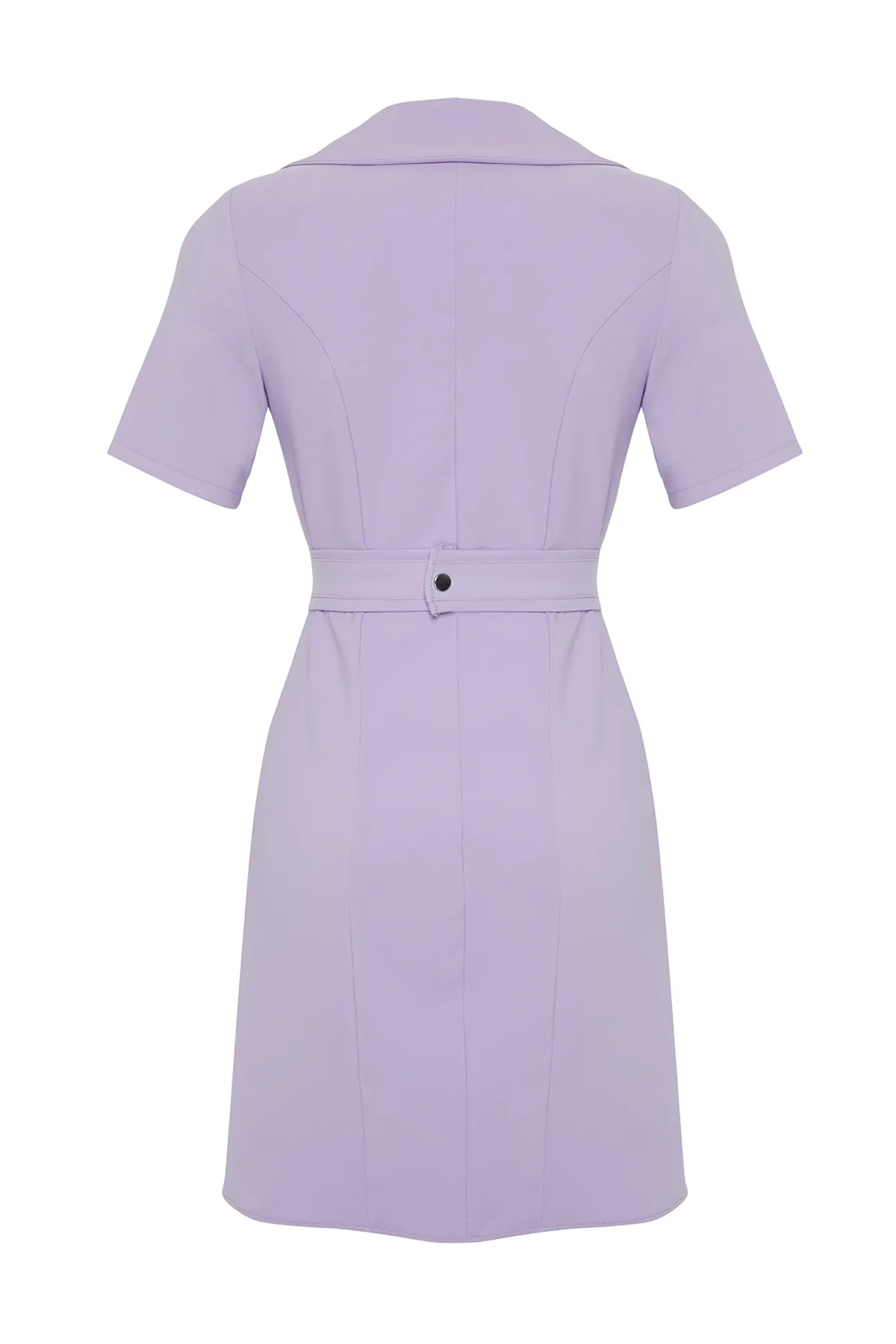 Trendyol Collection  Lila gewebtes Midikleid TWOSS22EL2251