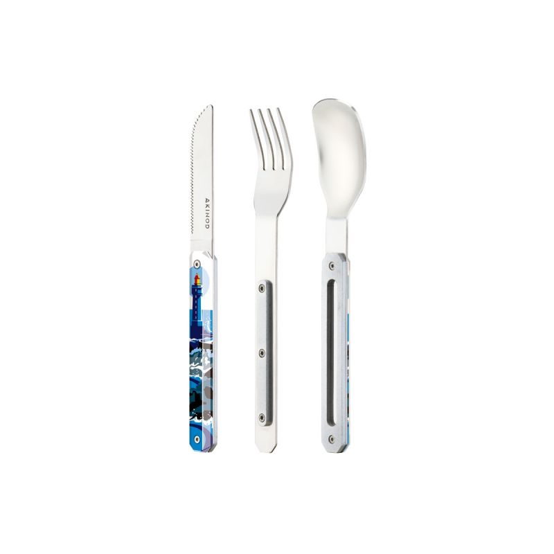 Akinod Magnetic Straight Cutlery 12H34 Mirror Bretagne