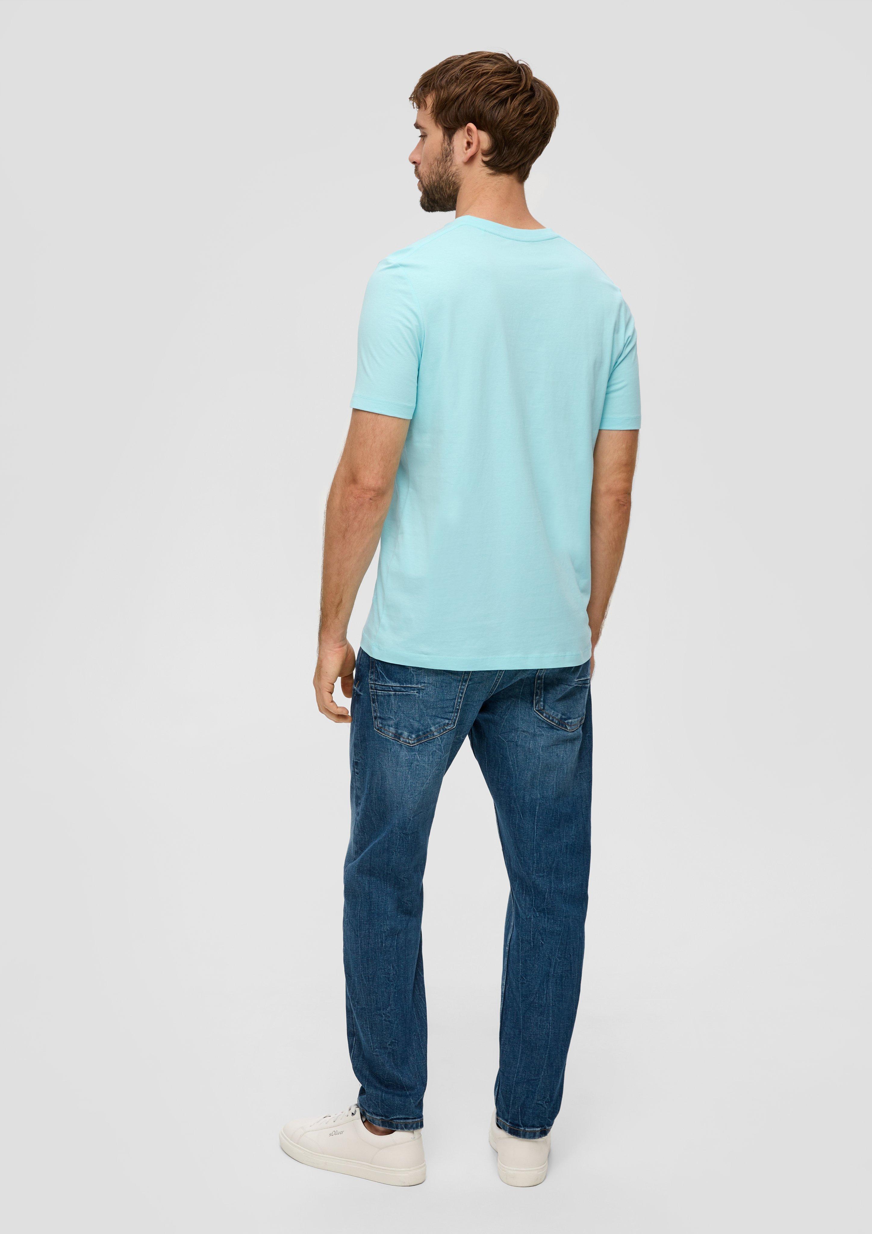 Baumwollshirt mit V-Ausschnitt  2143913-6040