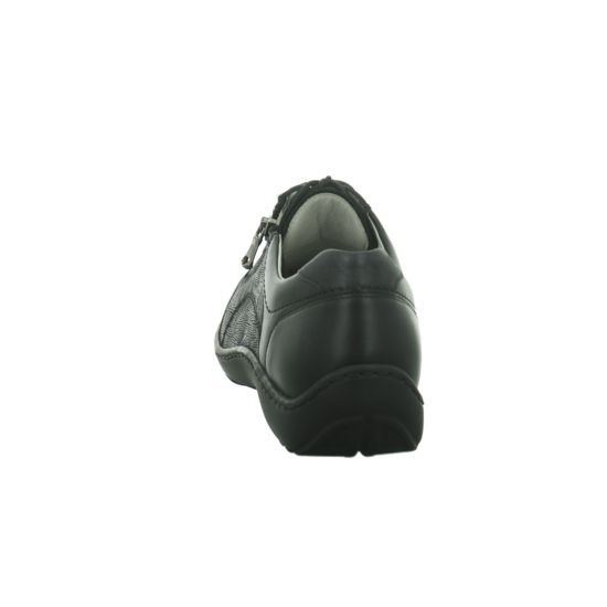 WALDLÄUFER Komfort Schnürer schwarz Halbschuh,schwarz