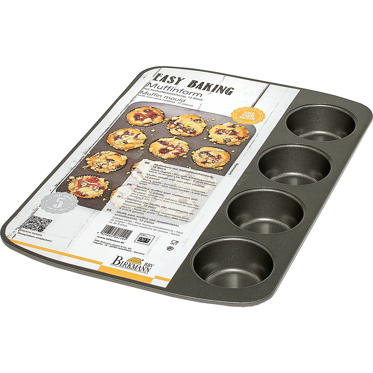 Muffinbackblech für 12 Muffins