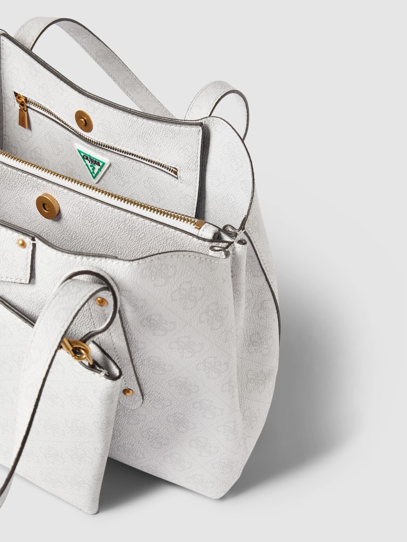 Shopper mit Allover-Logo Modell 'BRENTON' in graphit