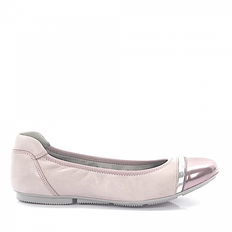 Hogan - Ballerinas WRAP 144 Veloursleder rosa Lackleder rosa - pink