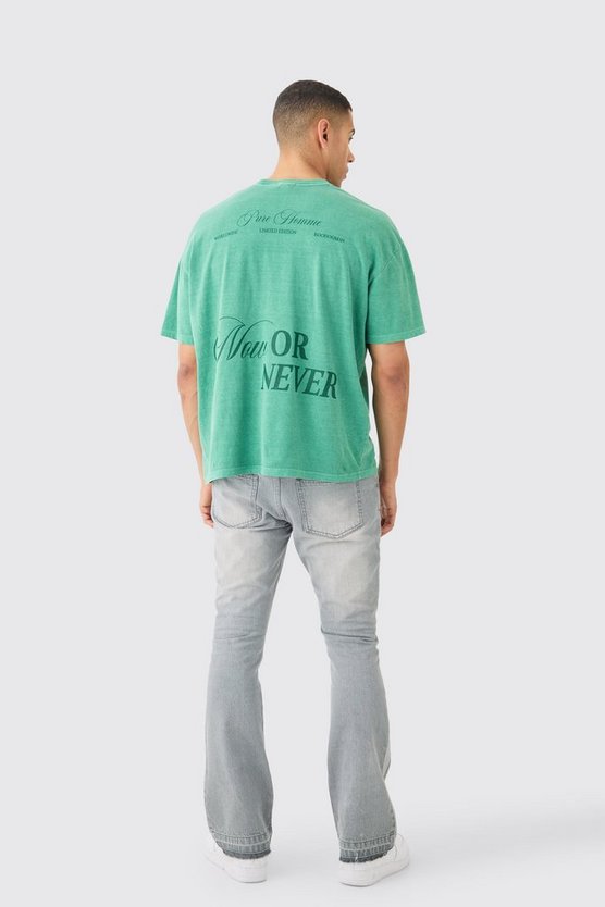 Oversize T-Shirt mit Keilabsatz