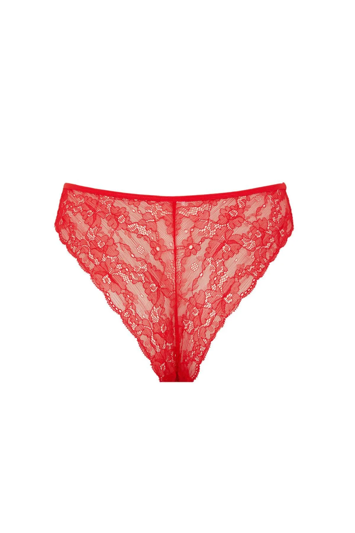 DeFacto  Verlieben Sie sich in ein weihnachtliches brasilianisches Slip-Höschen mit roter Spitze
