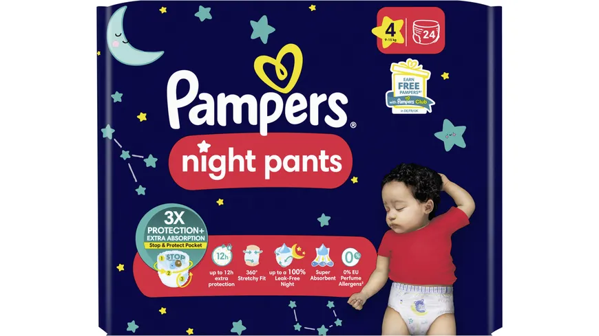 Pampers night pants Gr.4 9-15kg