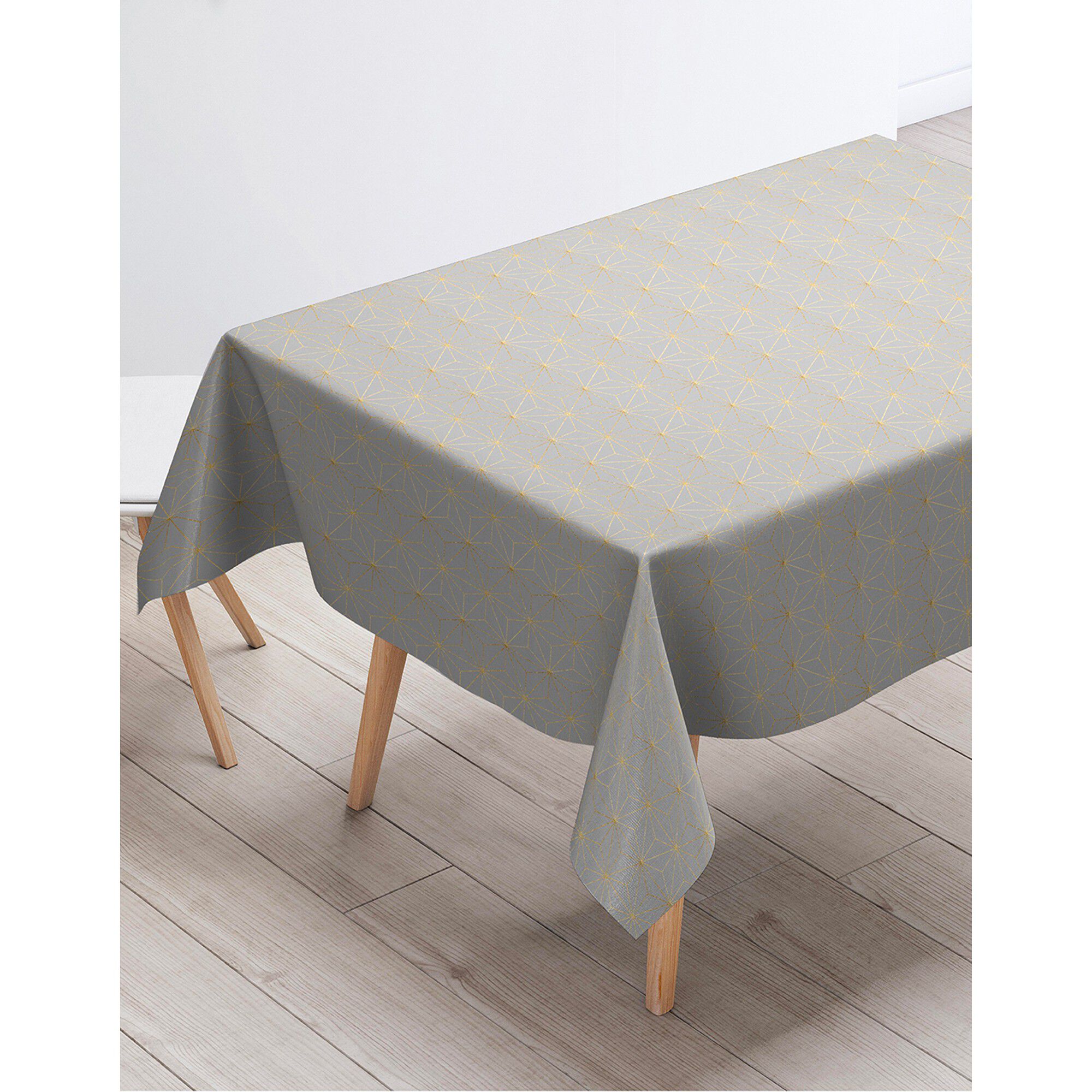 Nappe motifs géométriques métallisés