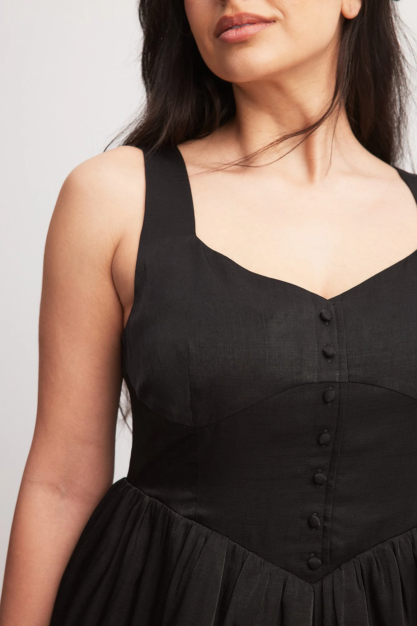 Buttoned Mini Dress