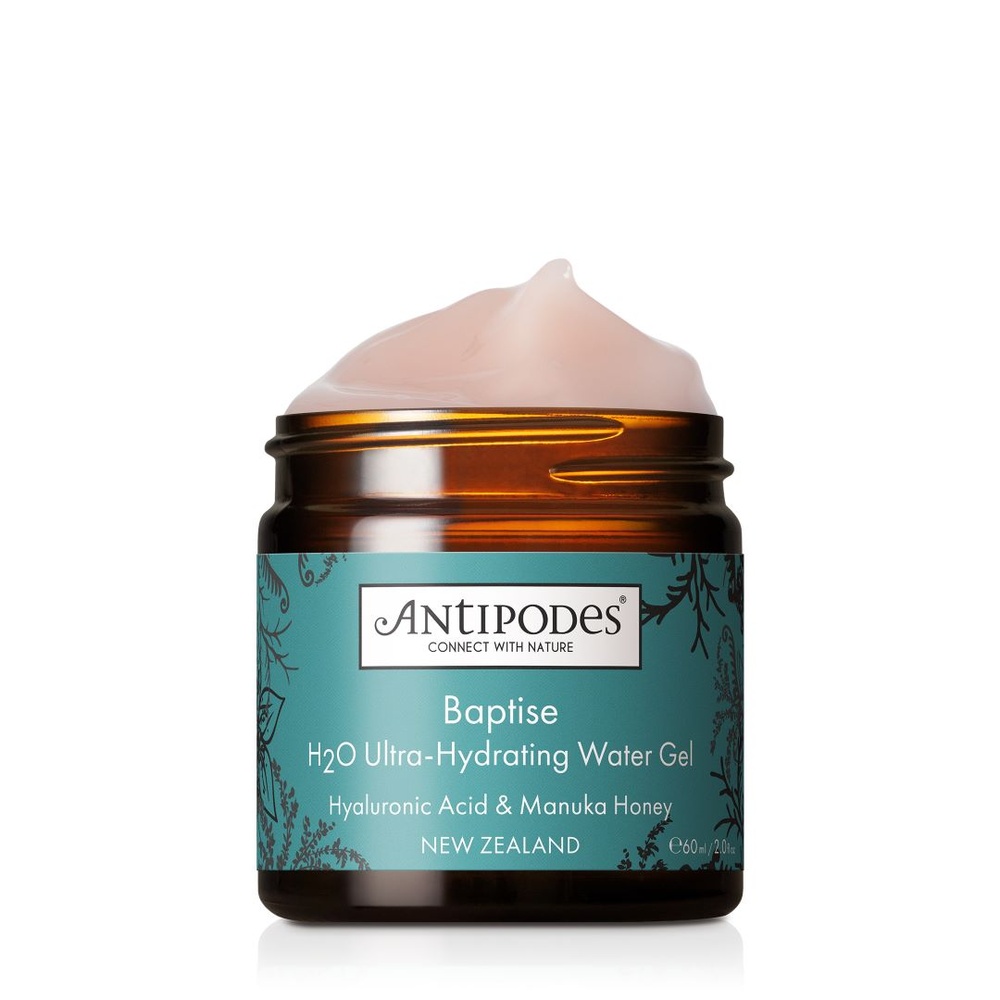 Antipodes Baptise Gel Ultra Hydratant Gel hydratant à l'acide hyaluronique etau miel de Manuka