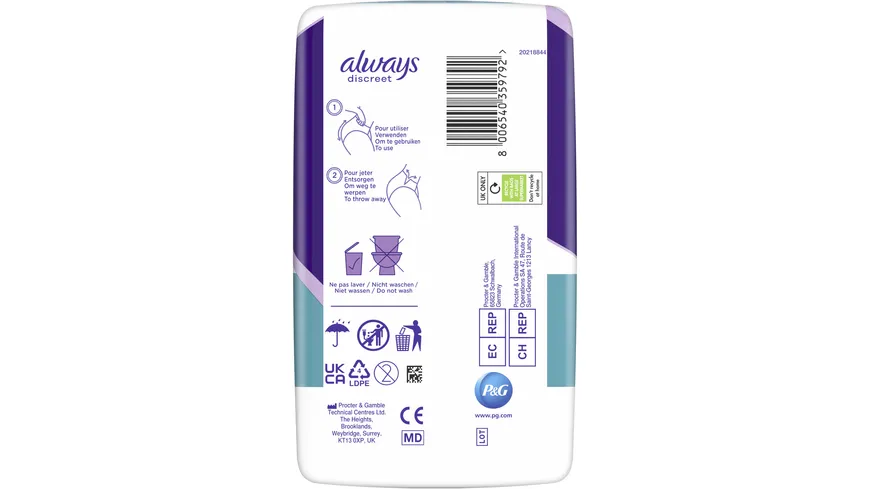 Always Discreet Inkontinenz Pants Plus M 0%