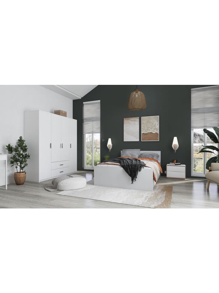 ebuy24 Bett Ranya Weiß 206 x 145 cm günstig kaufen onesize