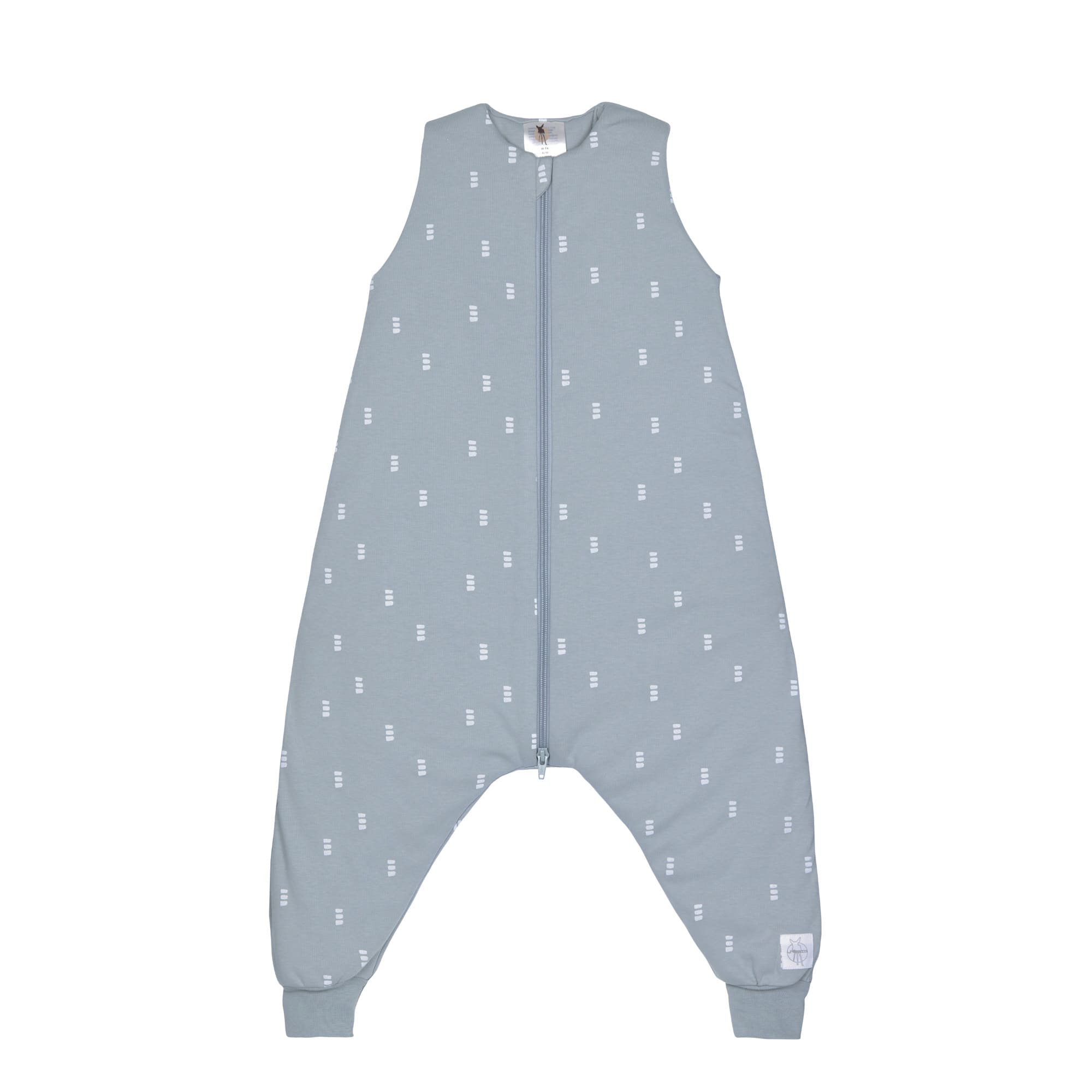 Kinder Schlafoverall 2,5 TOG, Blocks, Hellblau