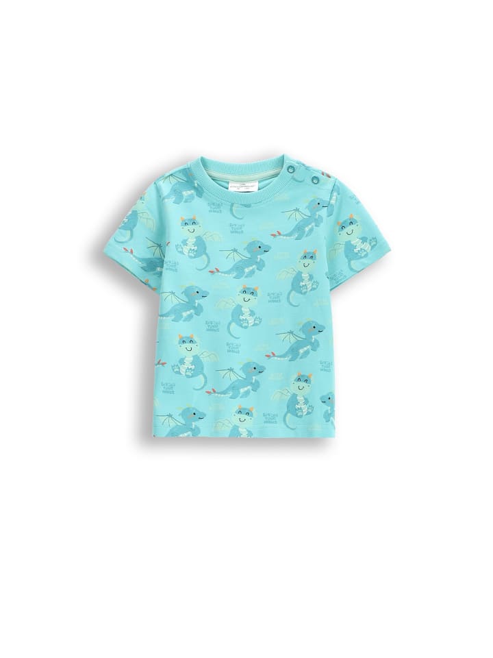 Coccodrillo T-Shirt mit kurzen Ärmeln in türkis günstig kaufen