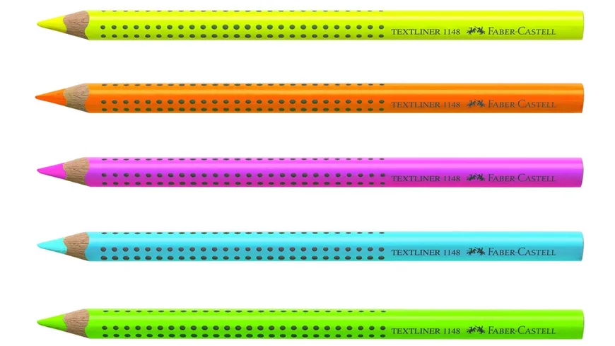 FABER-CASTELL Farbstift  Jumbo 5er-Etui NEON