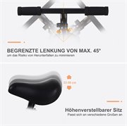 HOMCOM Kinder Laufrad, Lauflernrad, Kinderfahrrad, 2-in-1, Kinderrad mit Stützrädern und Pedalen, 2-5 Jahre, Sitzhöhenverstellbar, PP, Rot, 85 x B36 x H54 cm