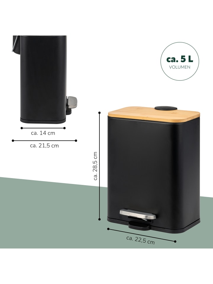 bremermann Kosmetikeimer, Treteimer 5 Liter Fassungsvermögen günstig kaufen onesize
