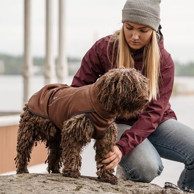 Hurtta Bare Softshell-Hundejacke Chocolate