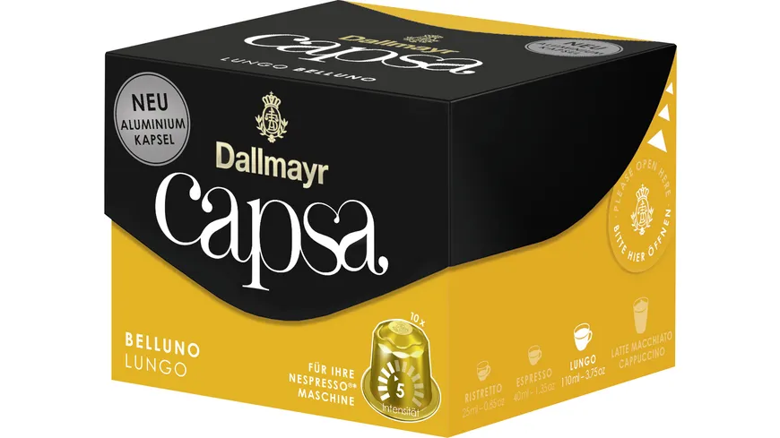Dallmayr Capsa Kaffeekapseln Lungo Belluno 56 g