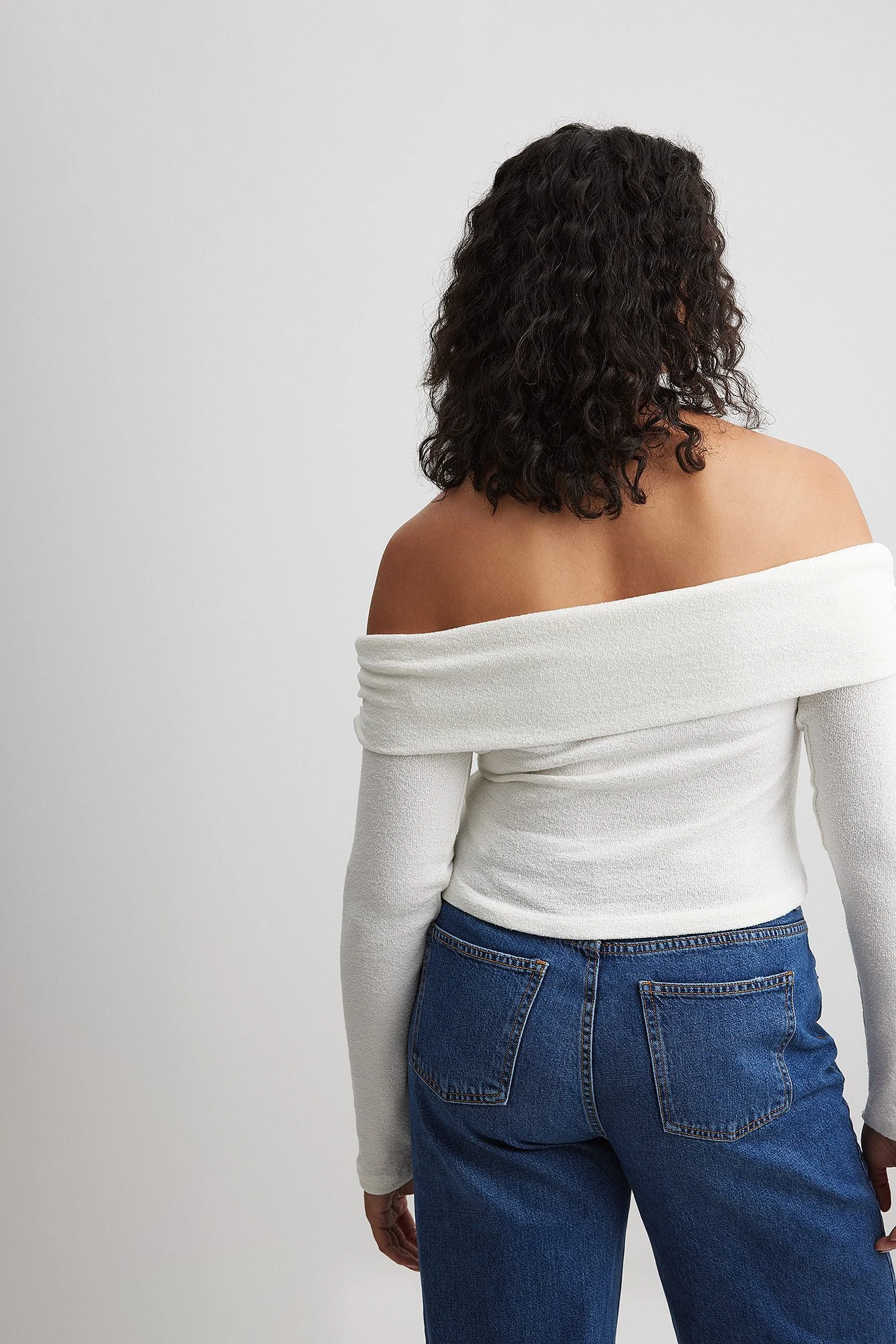 Schulterfreies Jersey-Top