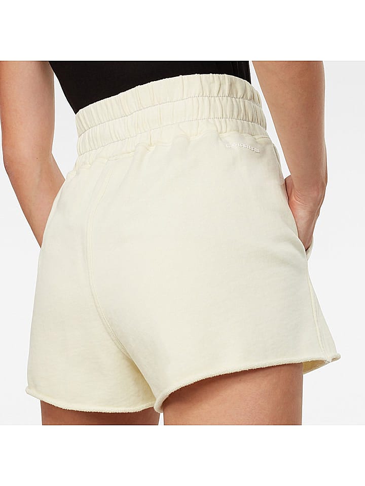 G-Star Sweatshorts - Wide fit - in Creme günstig kaufen S