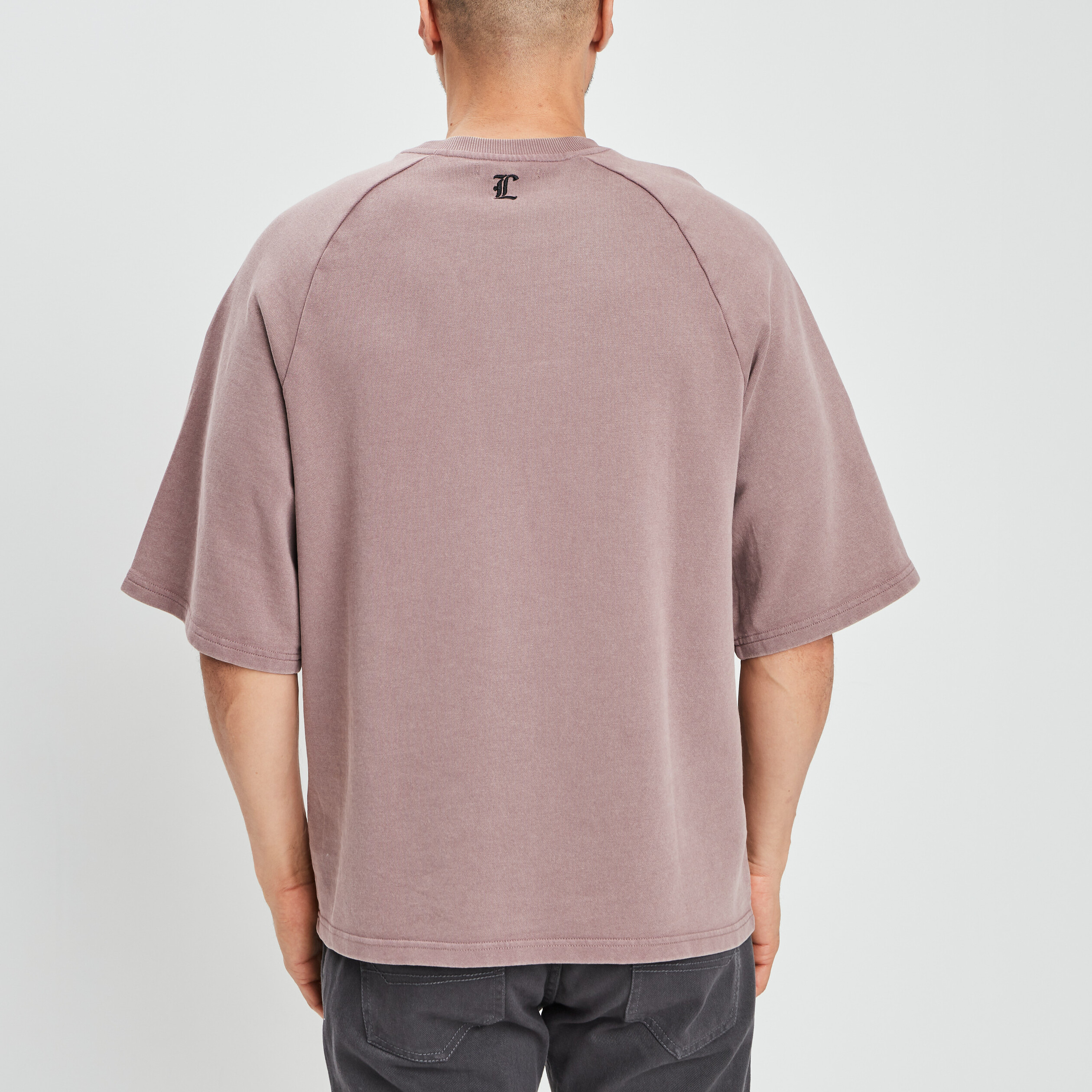 T-shirt manches courtes vieux rose homme | La Halle