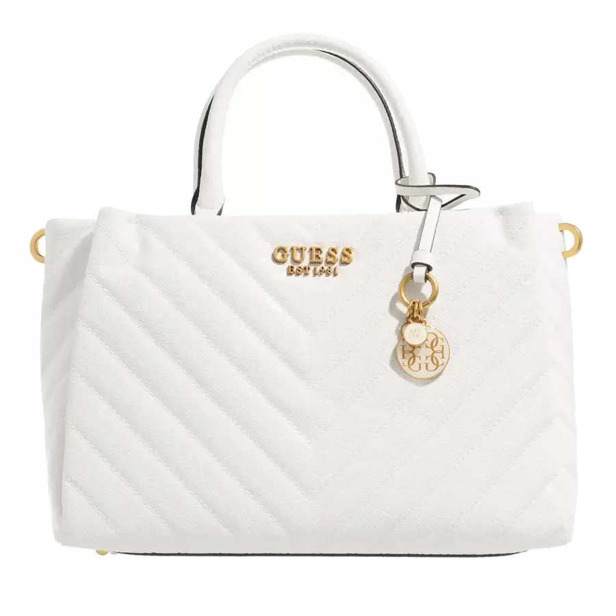 Guess - Guess Handle Bags Kunstleder White - weiß
