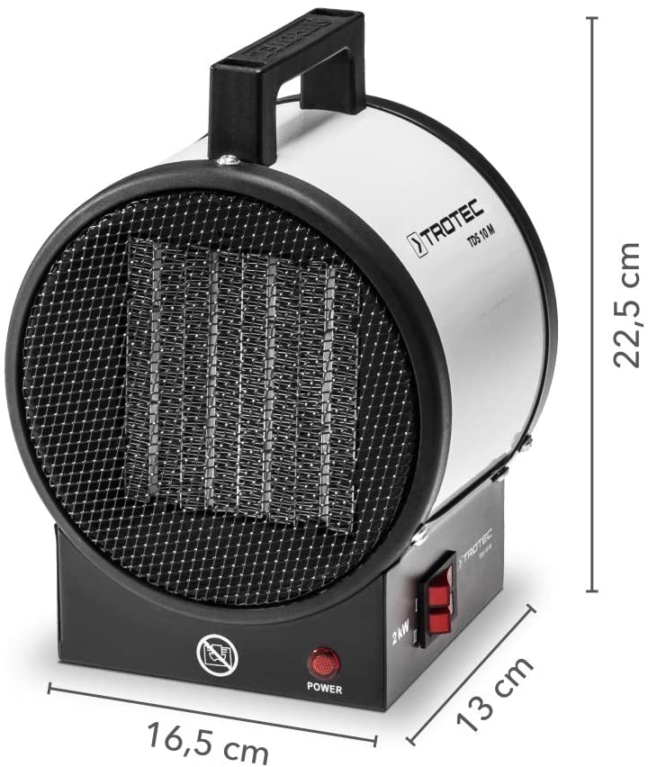 Calentador eléctrico Trotec 1410000050 TDS 10 M de 2 kW