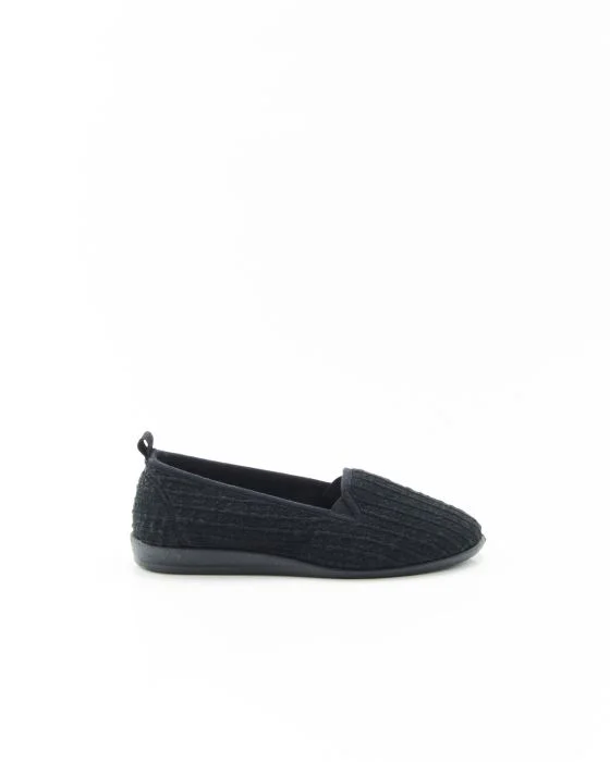 Ballerines velours gaufré Thermolactyl