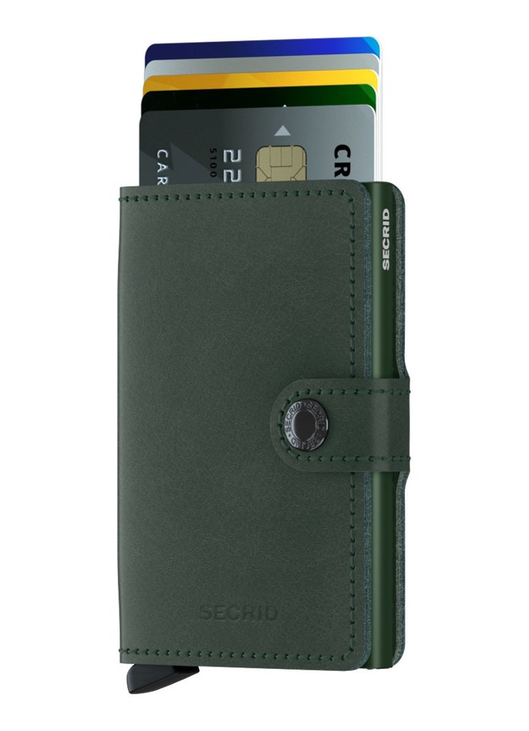 Portafoglio mini Secrid in pelle con porta carte di credito.