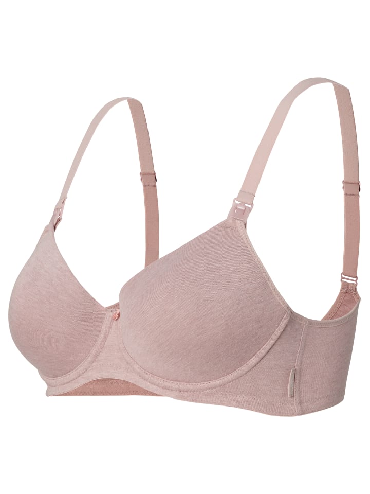 Noppies Gepolsterter Still-Bh Cotton Melange in Bark Melange günstig kaufen