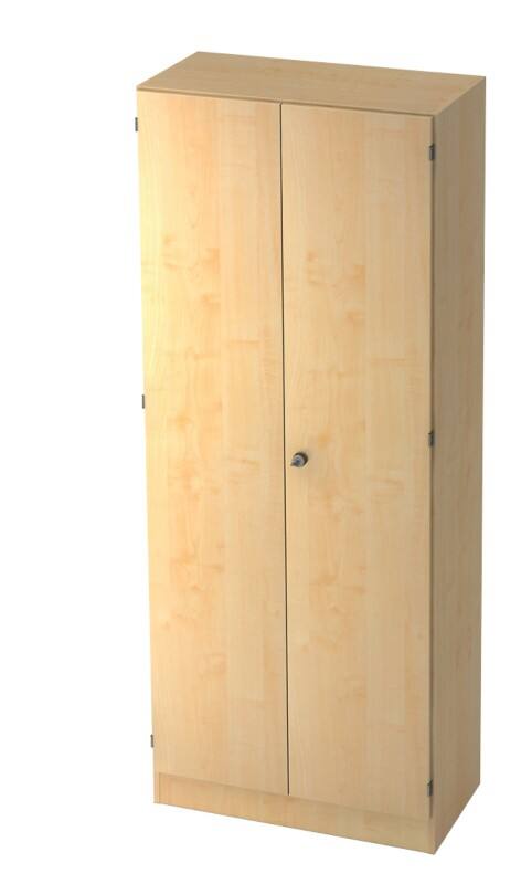 Hammerbacher Schrank Melamin 4 Fachböden 800 x 420 x 2.004 mm Ahorn Mit Aufbau