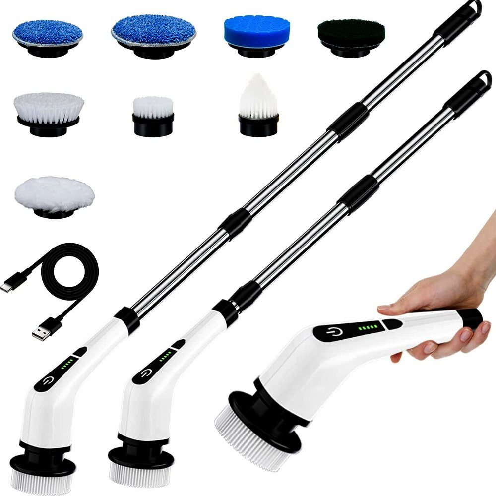 Bedee Reinigungsbürste Elektrische Reinigungsbürste, 360° drehen Spin Scrubber, (1-tlg), Geeignet für Ecke, Badezimmer