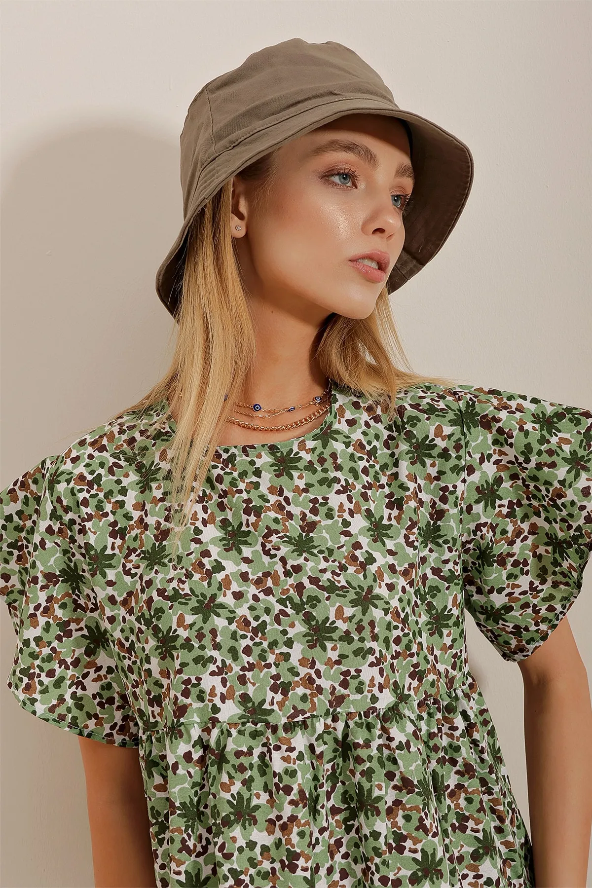 Trend Alaçatı Stili  Cap - Khaki