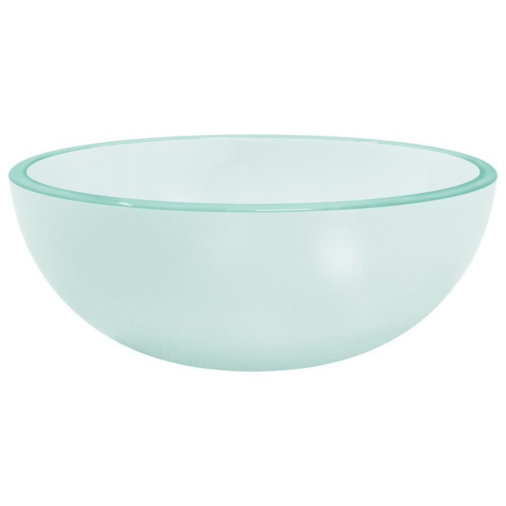 vidaXL Waschbecken Waschbecken Hartglas 30x12 cm Matt