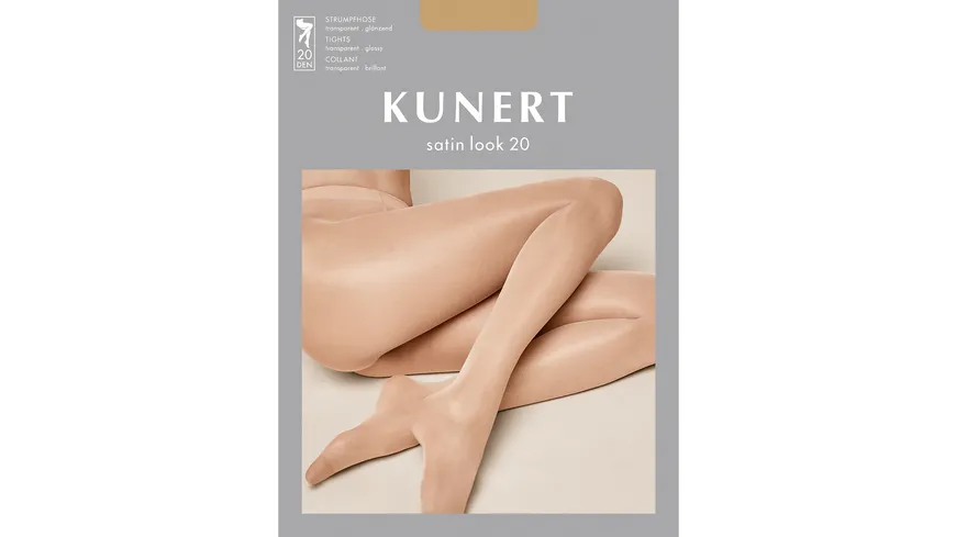 KUNERT Damen Feinstrumpfhose Satin Look 20 DEN cashmere