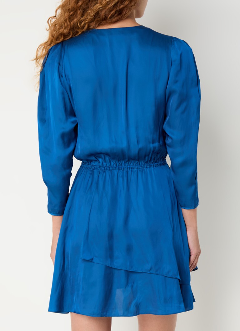 Vestido túnica corto de satén con escote en V de Zadig&Voltaire Rogers