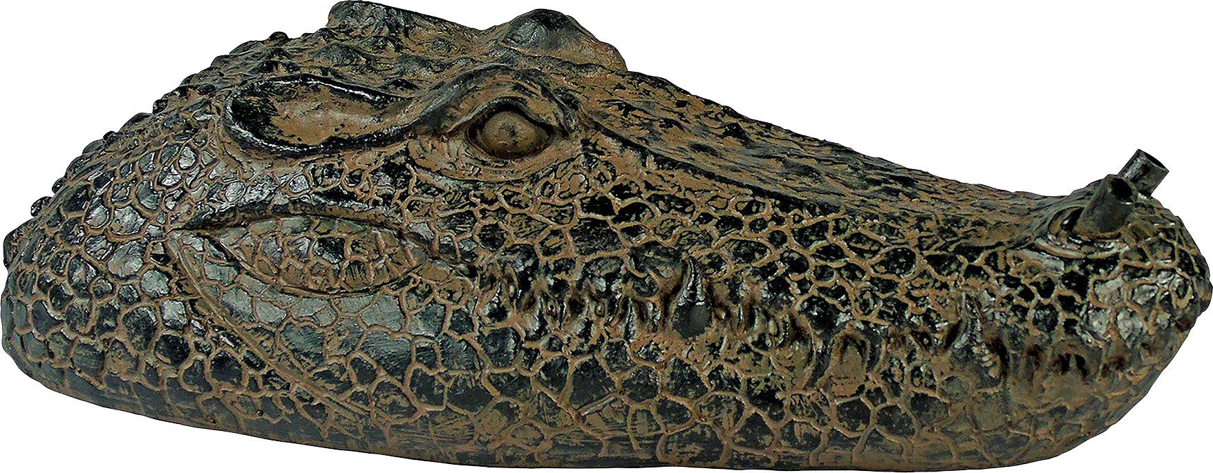 Ubbink Wasserspeier Krokodil, Schwimmt auf dem Wasser, BxLxH: 16x34x10 cm