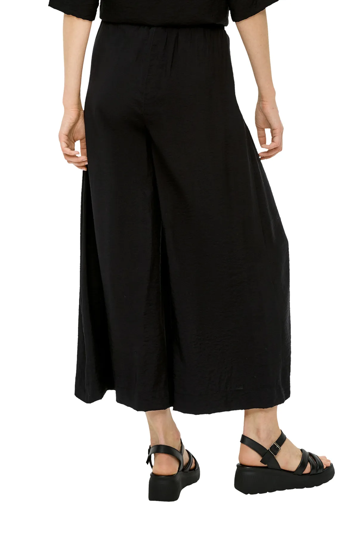 s.Oliver  Culotte mit Eingrifftasche, High rise, Weites Bein