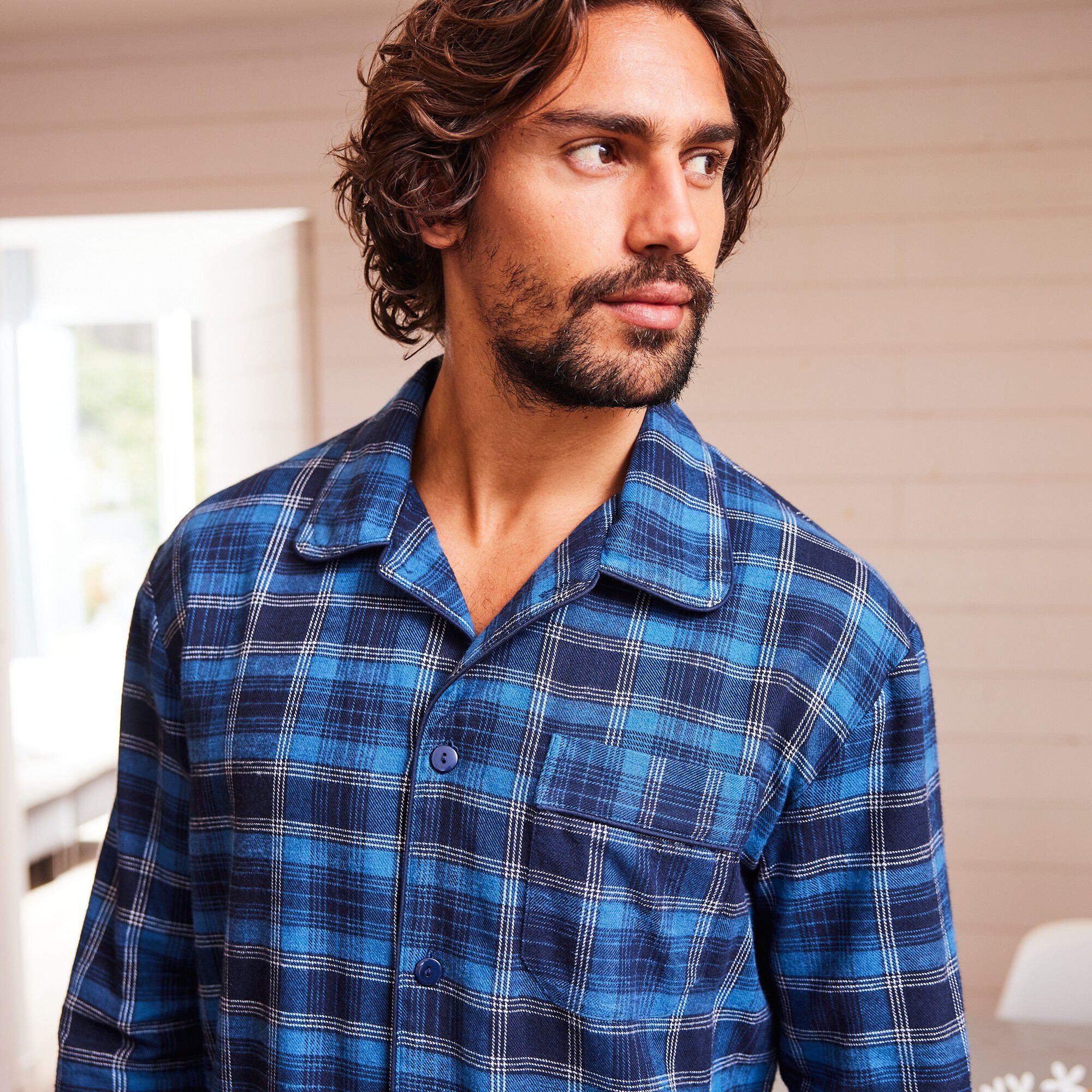 Pyjama carreaux en pilou