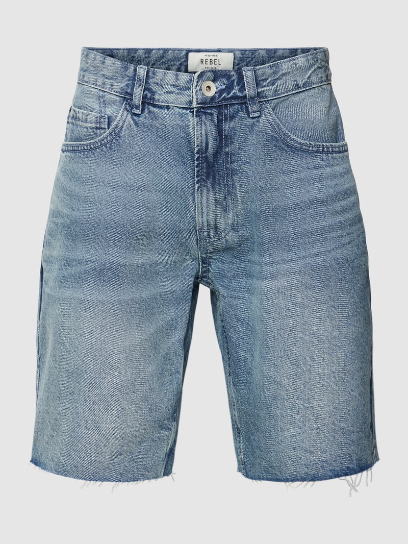 Jeansshorts mit Label-Patch Modell 'Osaka' in jeans
