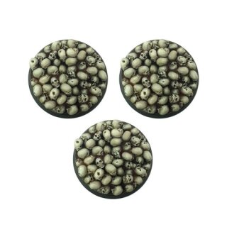 Bitspudlo - 40mm Round Skull Pile Bases (3)